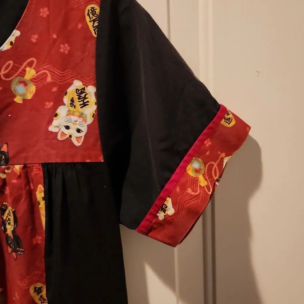 Vintage RM Lucky Cat Muumuu M